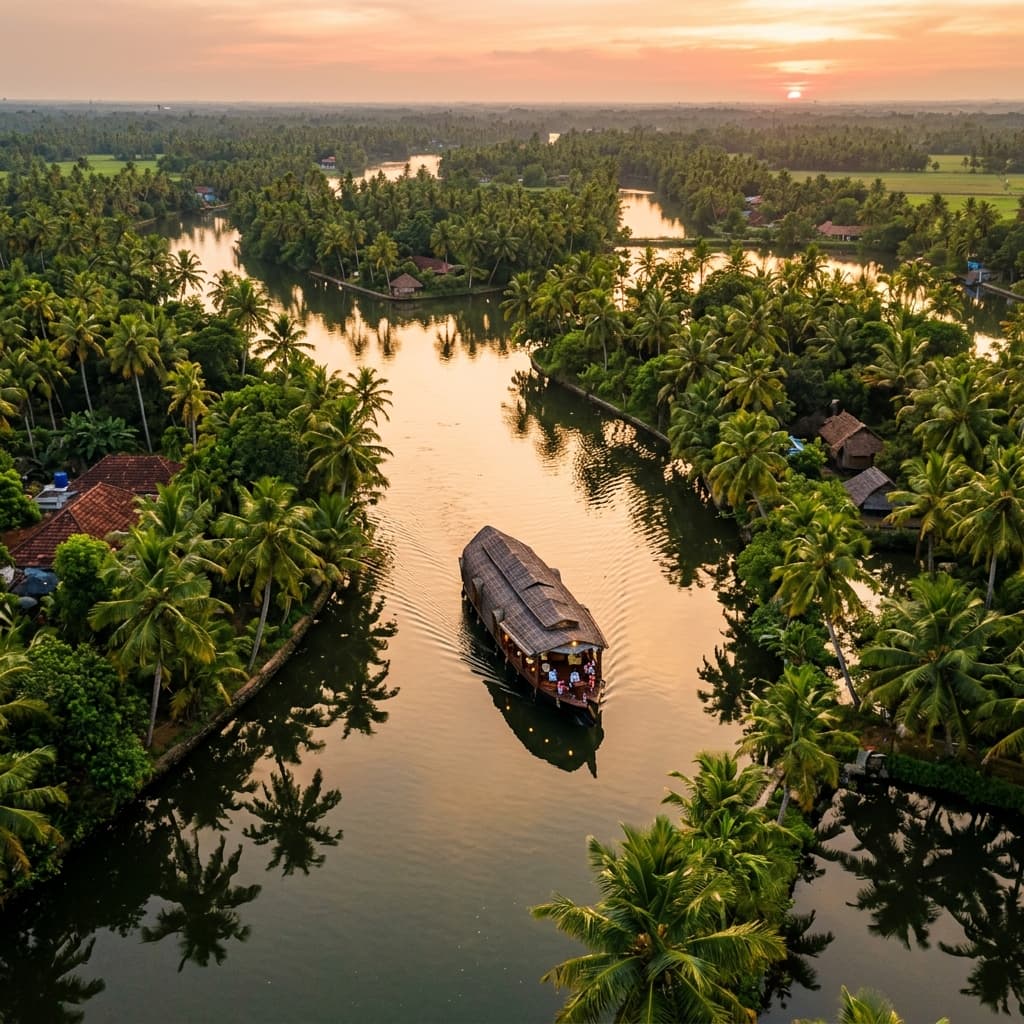 Complete Alleppey Experience — Houseboat + Kayak + Shikara